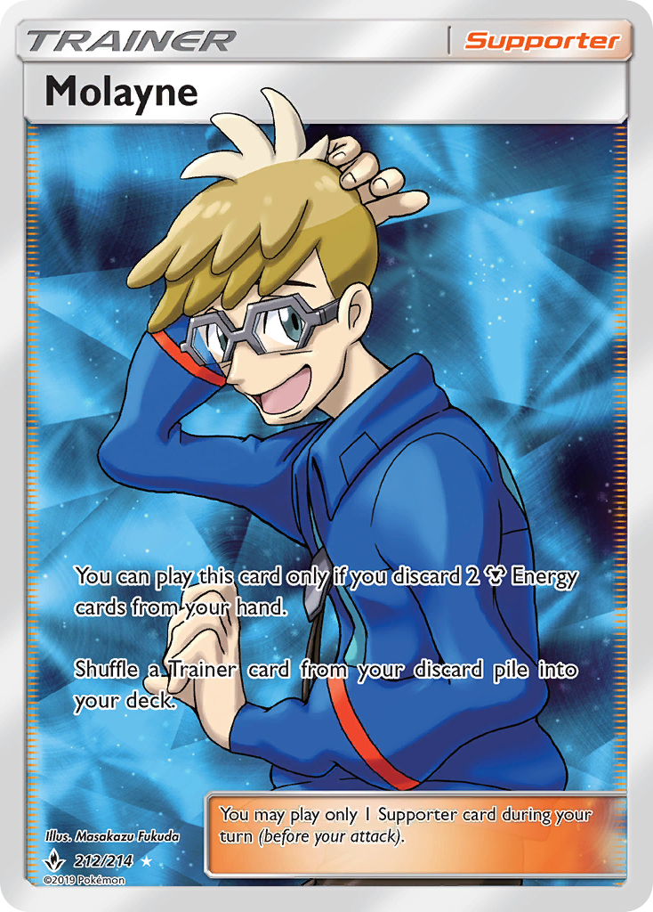 Molayne 212 Rare Ultra card from Unbroken Bonds