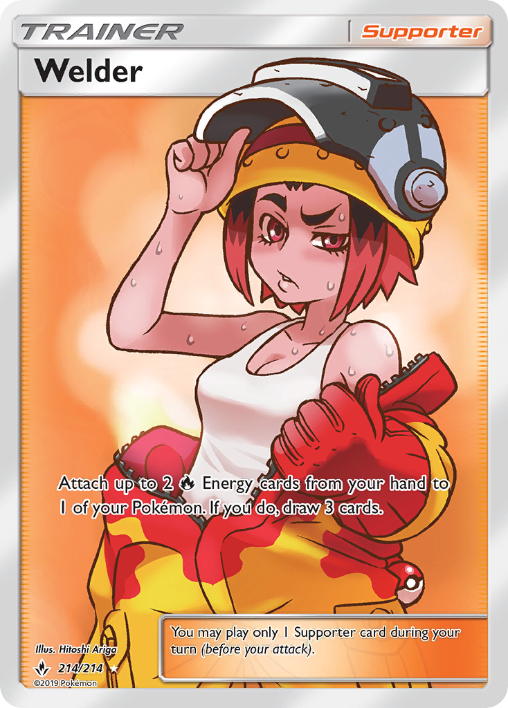 Welder 214 Rare Ultra card from Unbroken Bonds