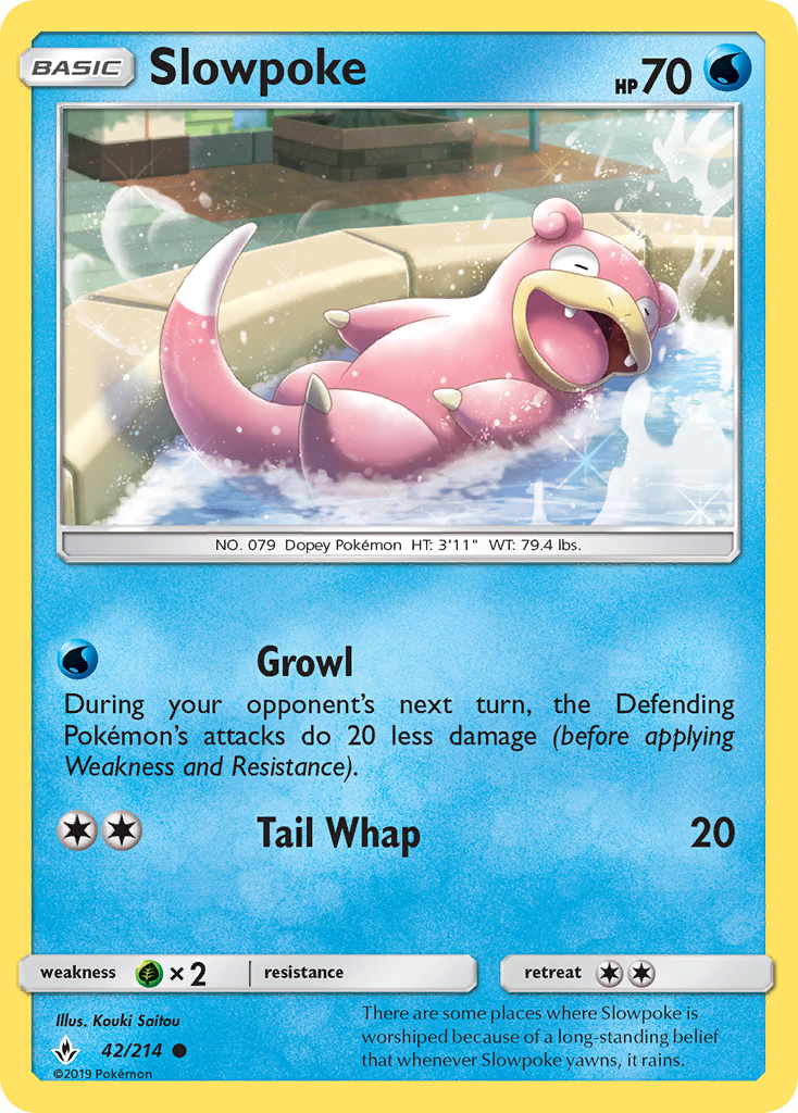 Slowpoke 42 Common card from Unbroken Bonds