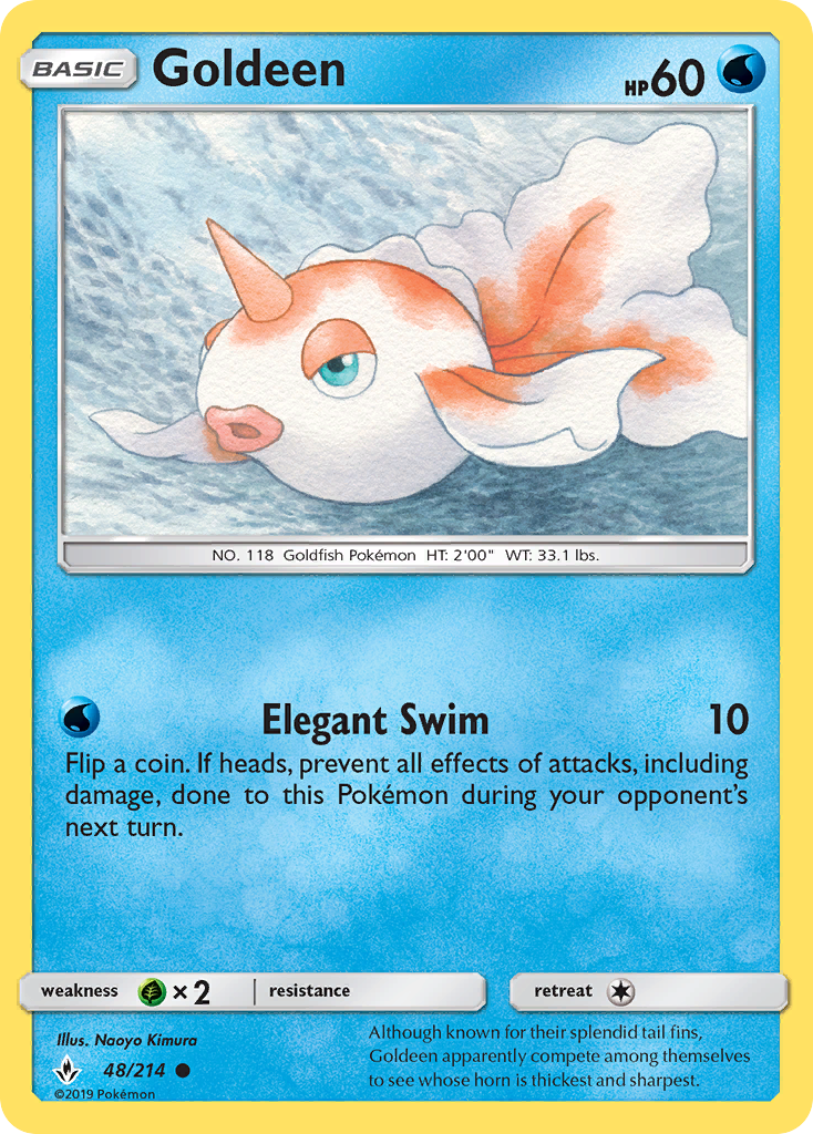Goldeen 48 Common card from Unbroken Bonds