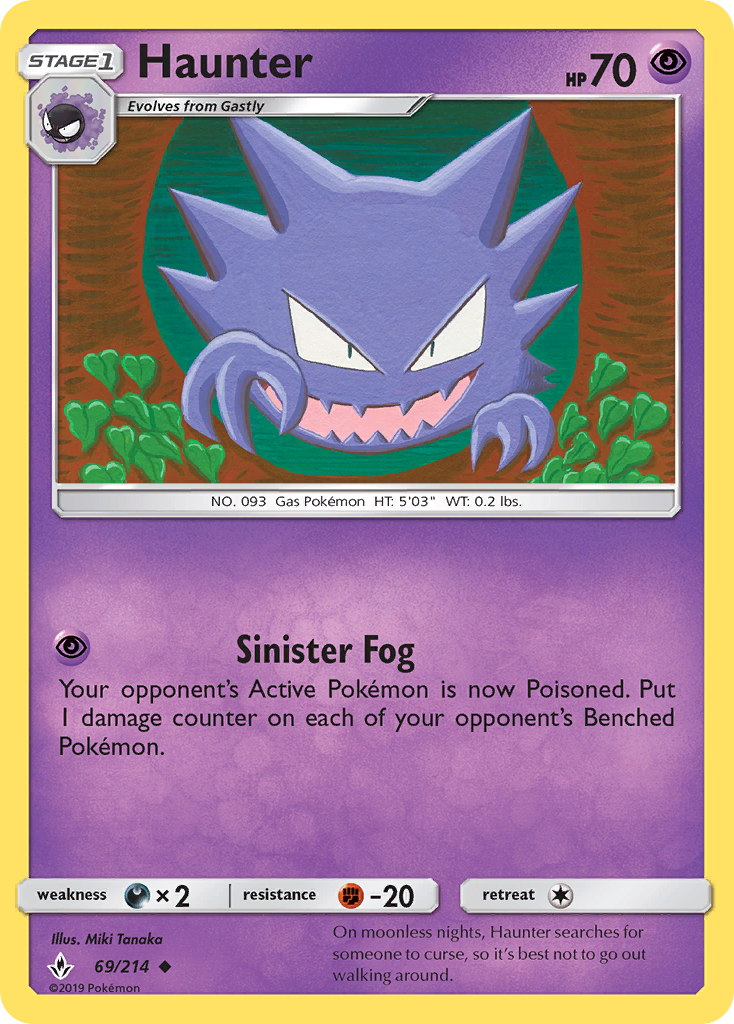 Haunter 69/214 Uncommon card from Unbroken Bonds