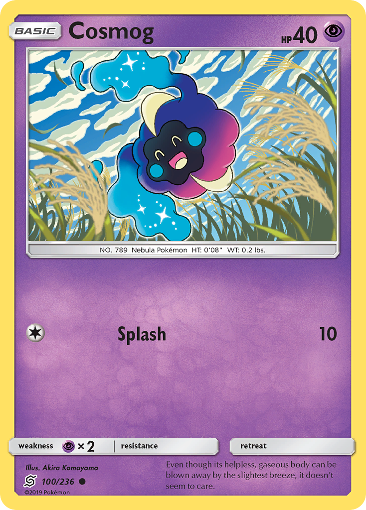 Cosmog 100 Common card from Unified Minds
