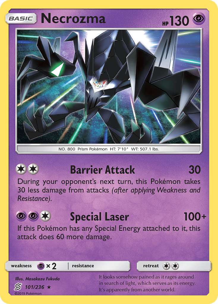 Necrozma 101/236 Rare card from Unified Minds