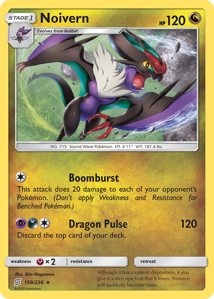 Noivern 159 Rare card from Unified Minds