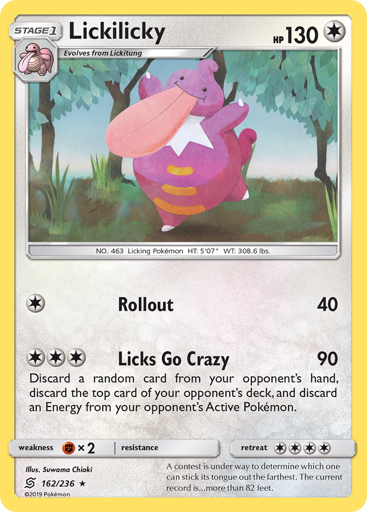Lickilicky 162 Rare card from Unified Minds