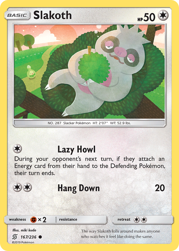 Slakoth 167 Common card from Unified Minds