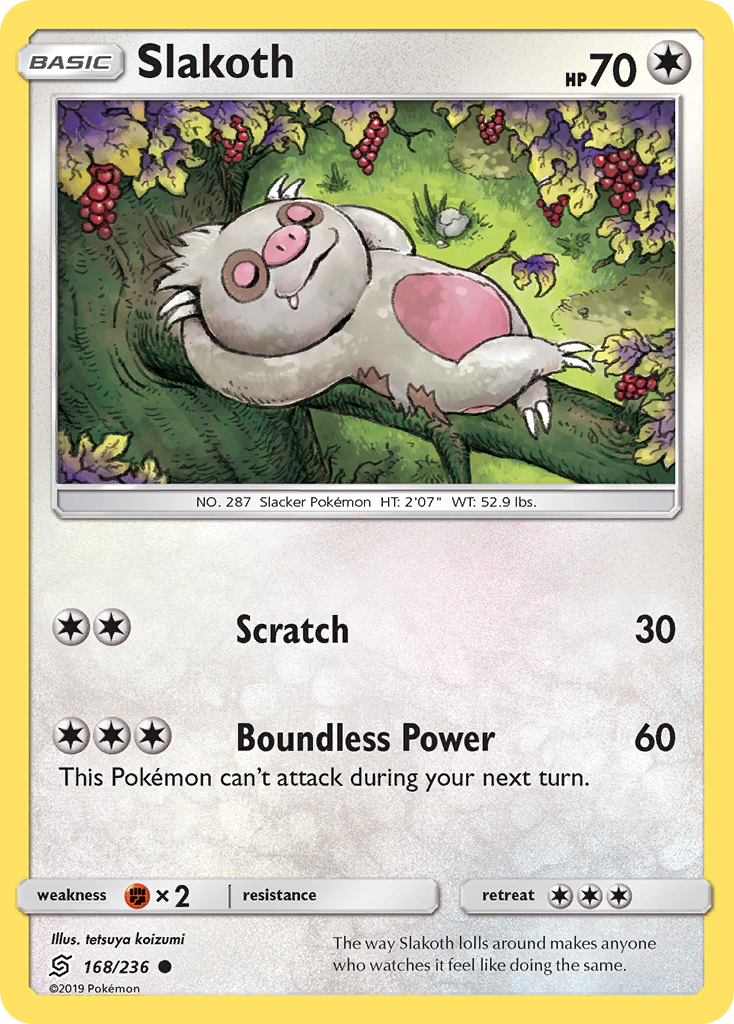Slakoth 168 Common card from Unified Minds
