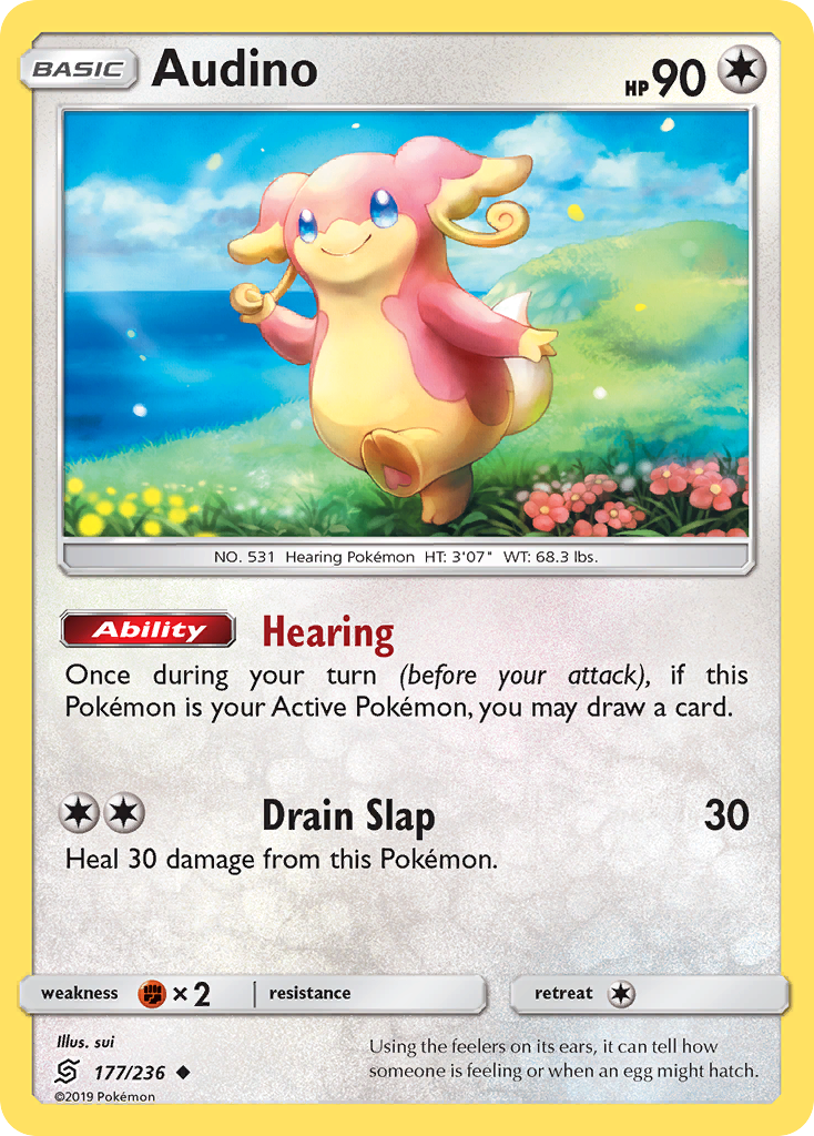 Audino 177 Uncommon card from Unified Minds
