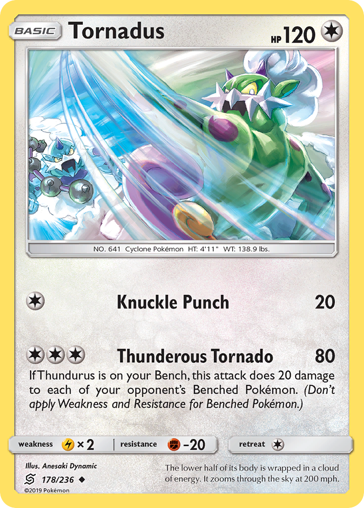 Tornadus 178/236 Uncommon card from Unified Minds