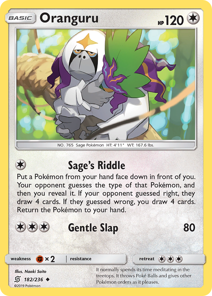 Oranguru 182 Uncommon card from Unified Minds
