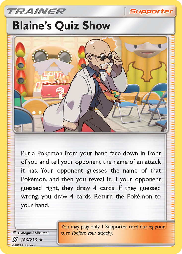Blaine's Quiz Show 186 Uncommon card from Unified Minds