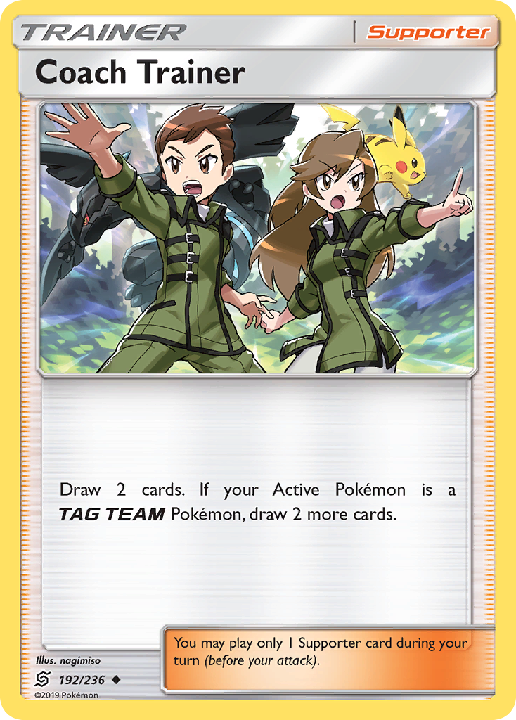 Coach Trainer 192 Uncommon card from Unified Minds