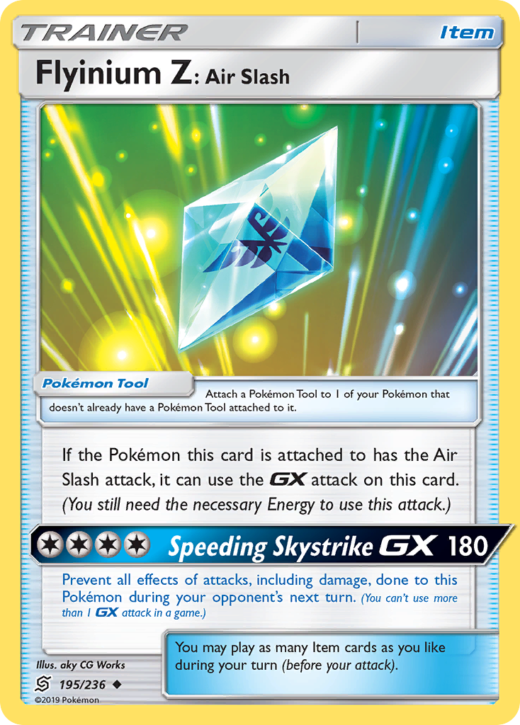 Flyinium Z: Air Slash 195 Uncommon card from Unified Minds