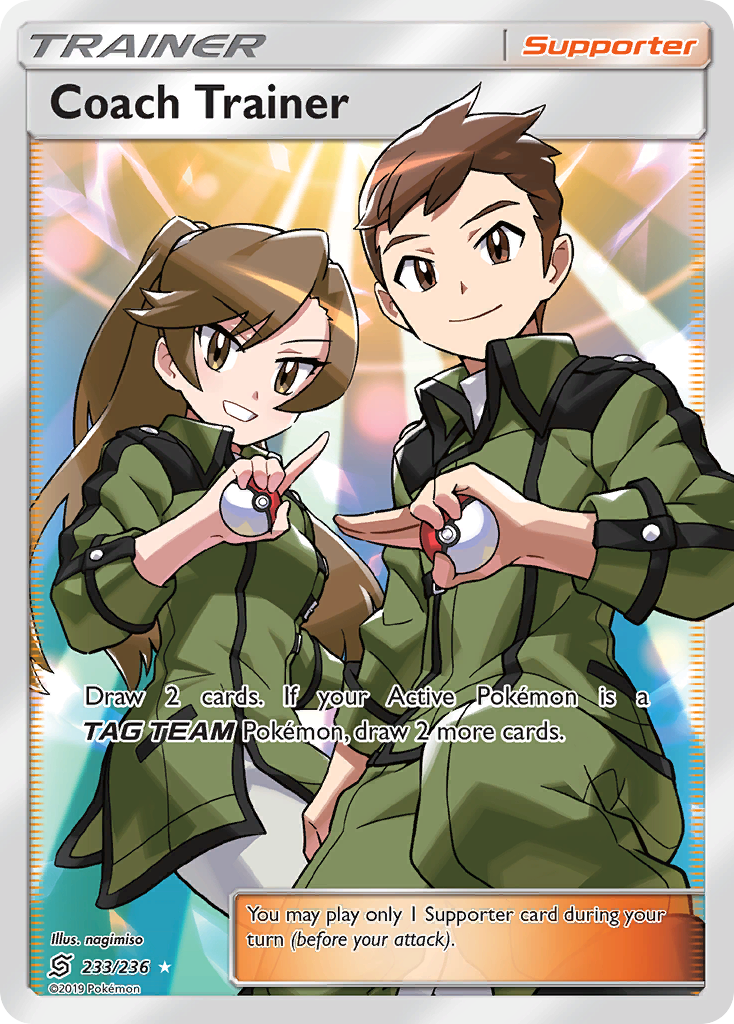 Coach Trainer 233 Rare Ultra card from Unified Minds