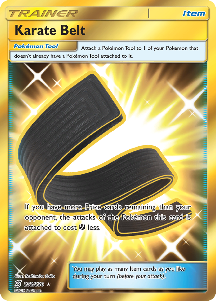Karate Belt 252/236 Rare Secret card from Unified Minds