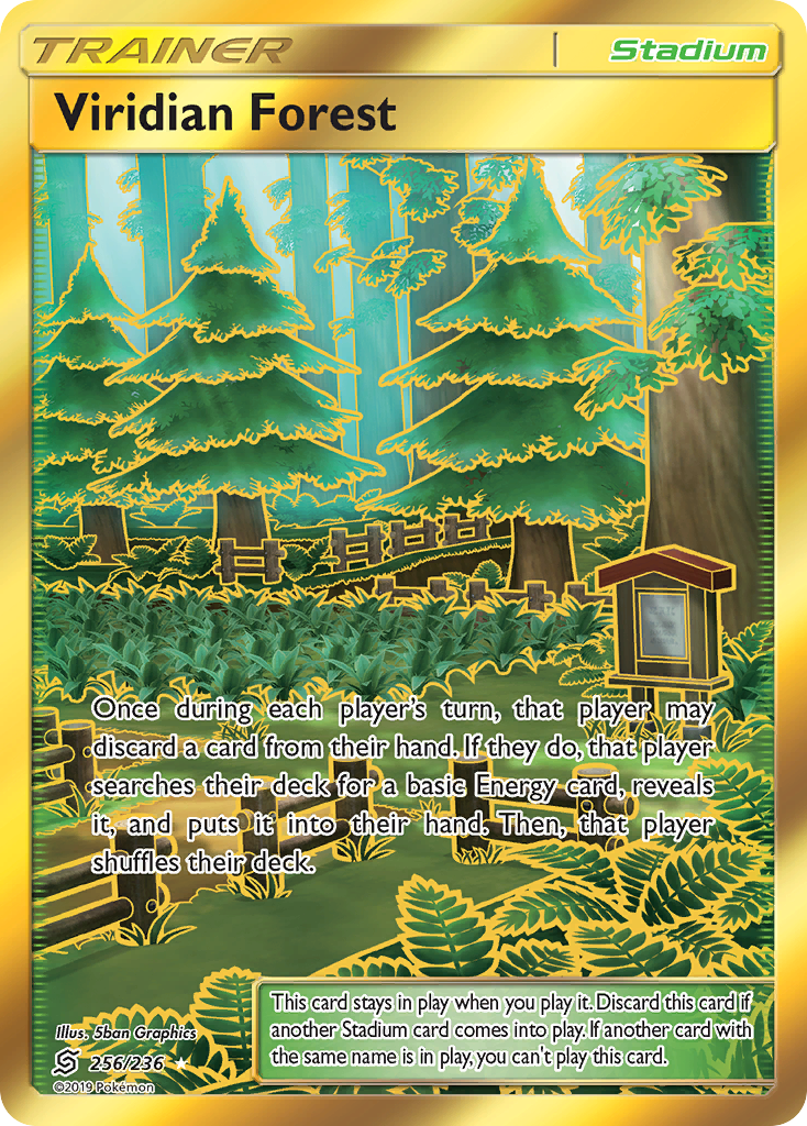 Viridian Forest 256 Rare Secret card from Unified Minds