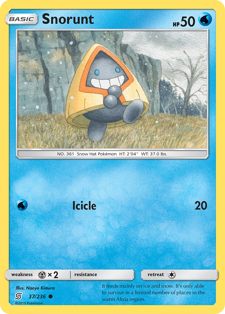 Snorunt 37/236 Common card from Unified Minds