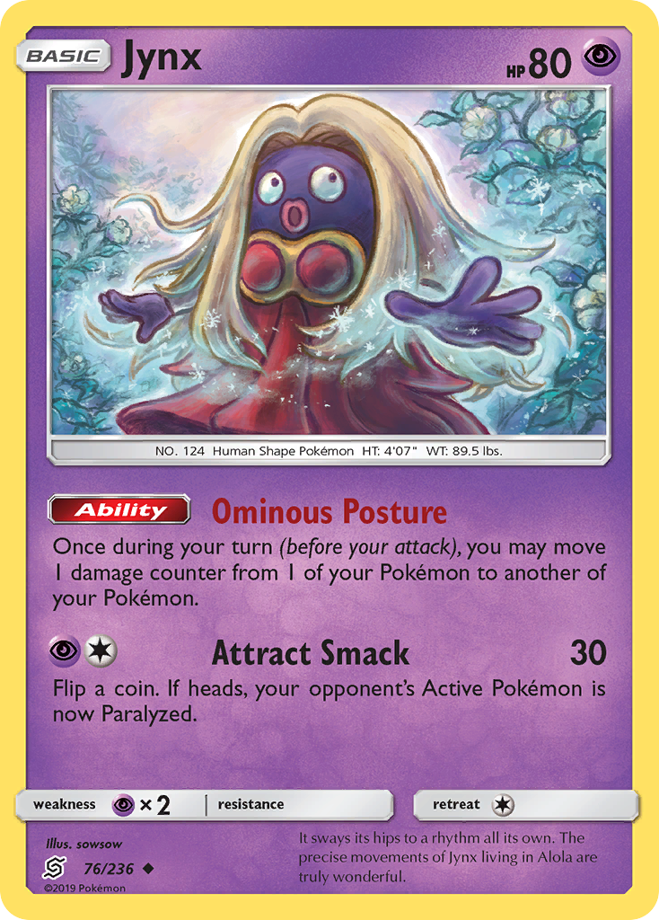 Jynx 76 Uncommon card from Unified Minds