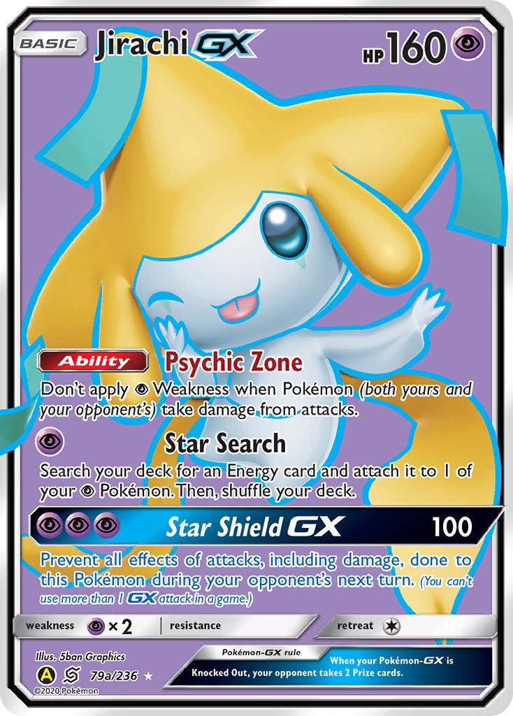 Jirachi-GX 79a/236 Rare Ultra card from Unified Minds
