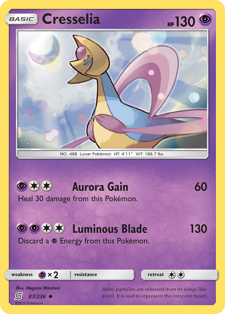 Cresselia 87 Uncommon card from Unified Minds