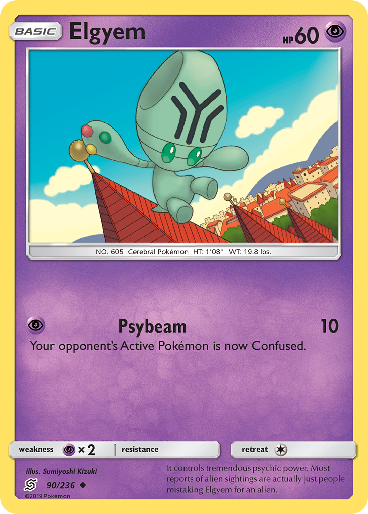 Elgyem 90 Uncommon card from Unified Minds