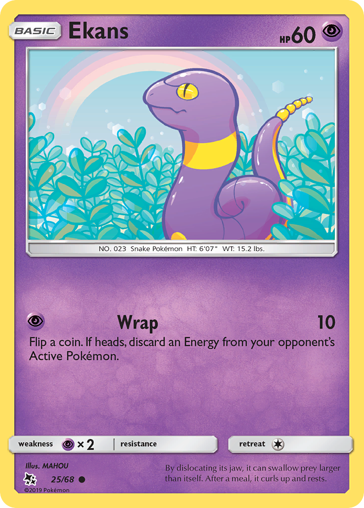 Ekans 25 Common card from Hidden Fates
