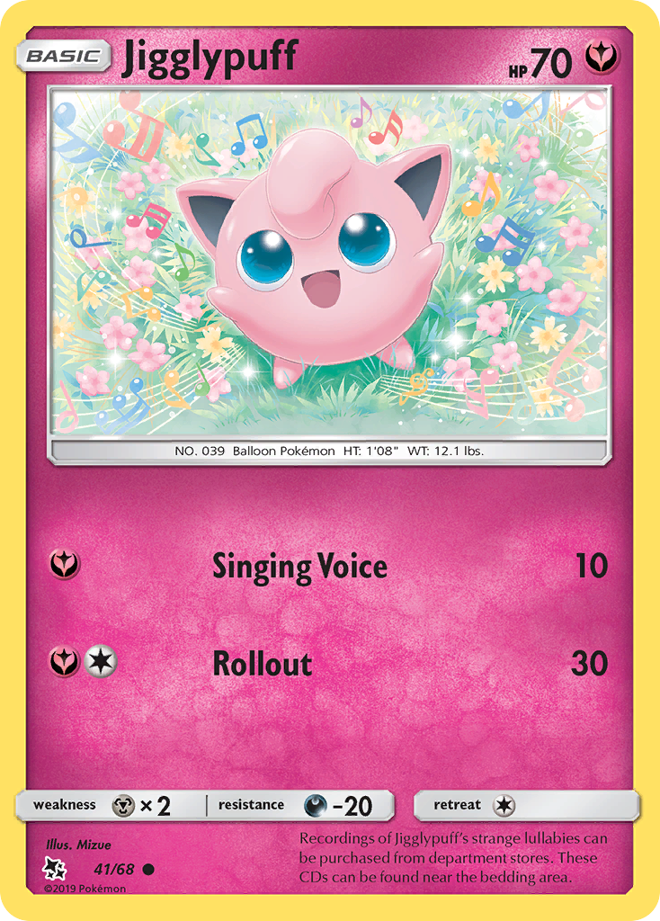 Jigglypuff 41 Common card from Hidden Fates