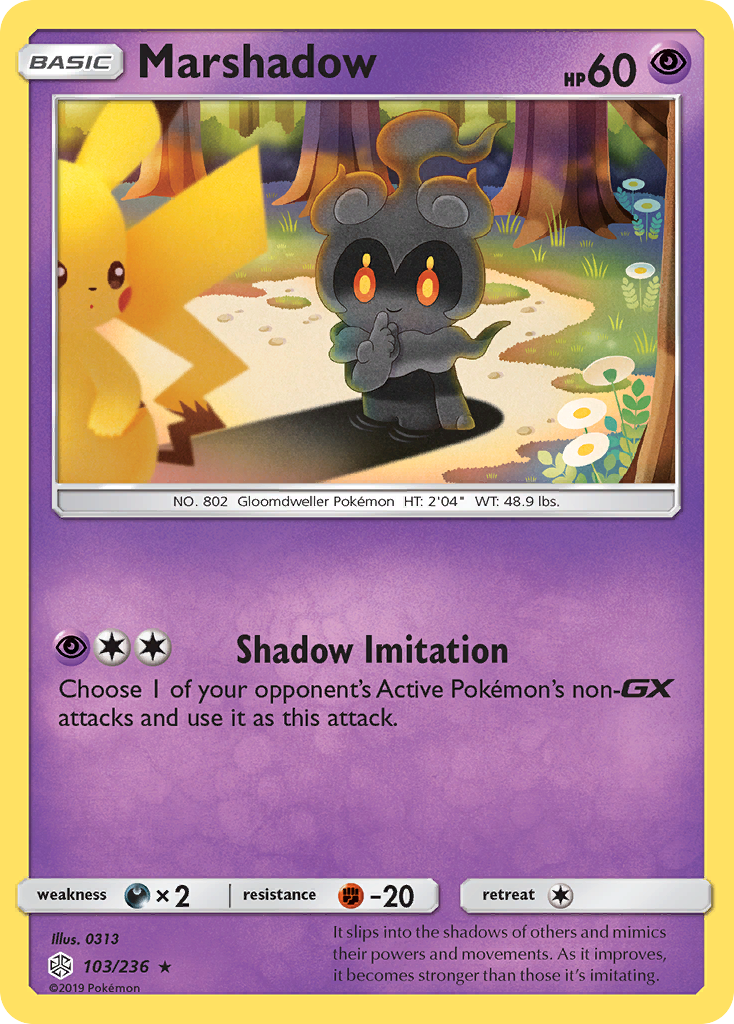 Marshadow 103/236 Rare card from Cosmic Eclipse