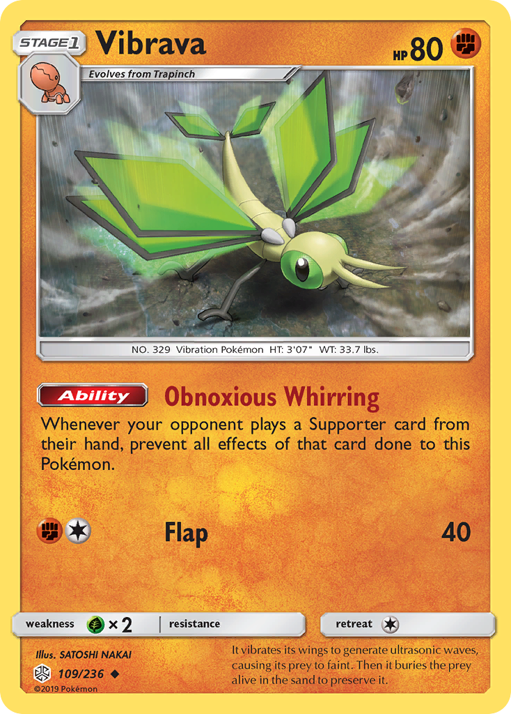 Vibrava 109 Uncommon card from Cosmic Eclipse