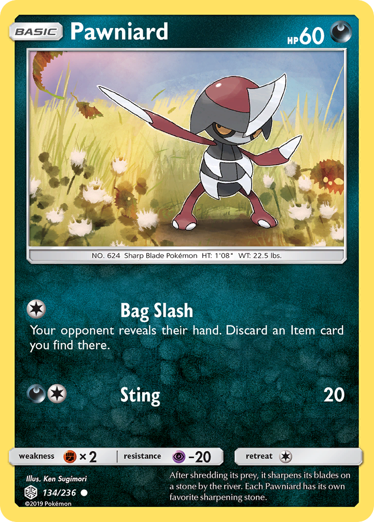 Pawniard 134/236 Common card from Cosmic Eclipse