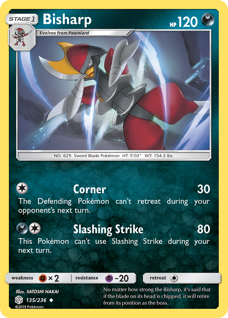 Bisharp 135 Uncommon card from Cosmic Eclipse