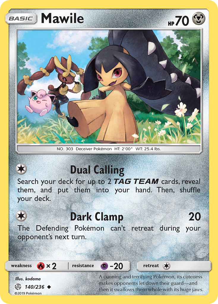 Mawile 140/236 Uncommon card from Cosmic Eclipse