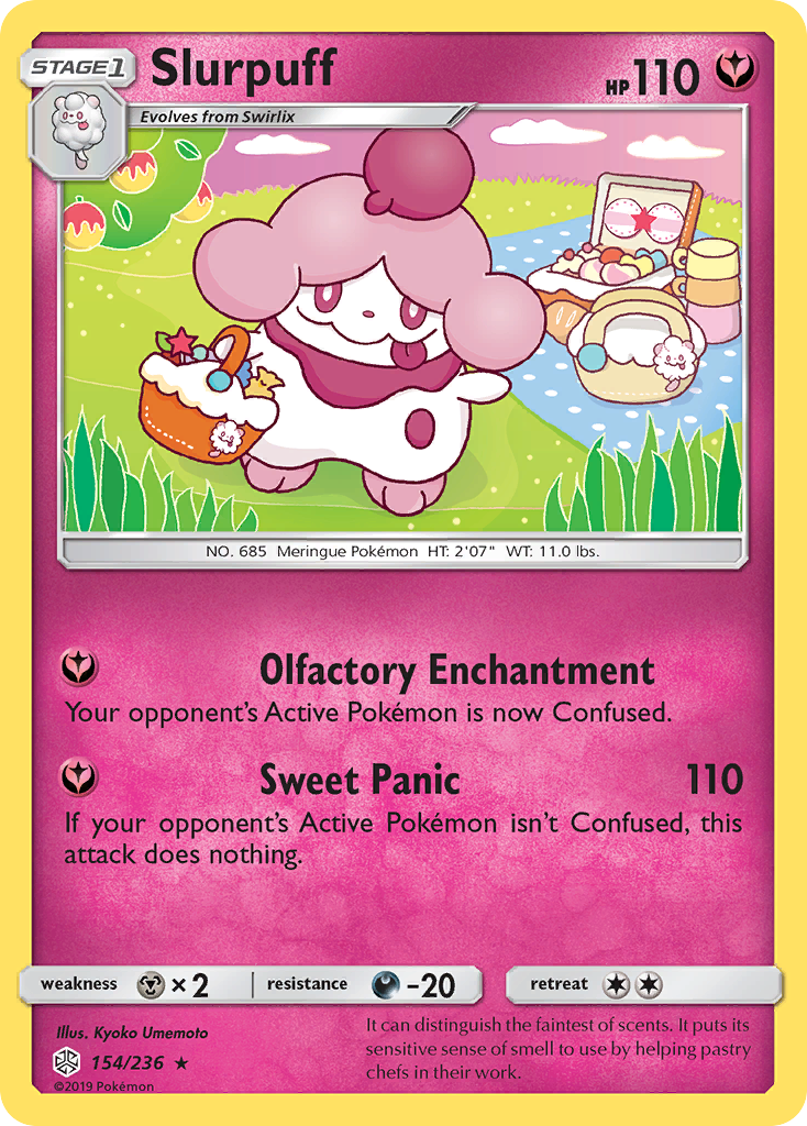 Slurpuff 154/236 Rare card from Cosmic Eclipse
