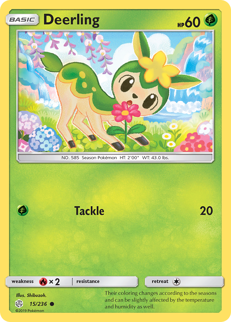 Deerling 15/236 Common card from Cosmic Eclipse