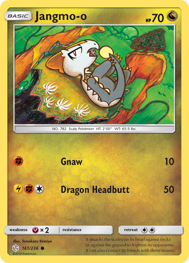 Jangmo-o 161 Common card from Cosmic Eclipse
