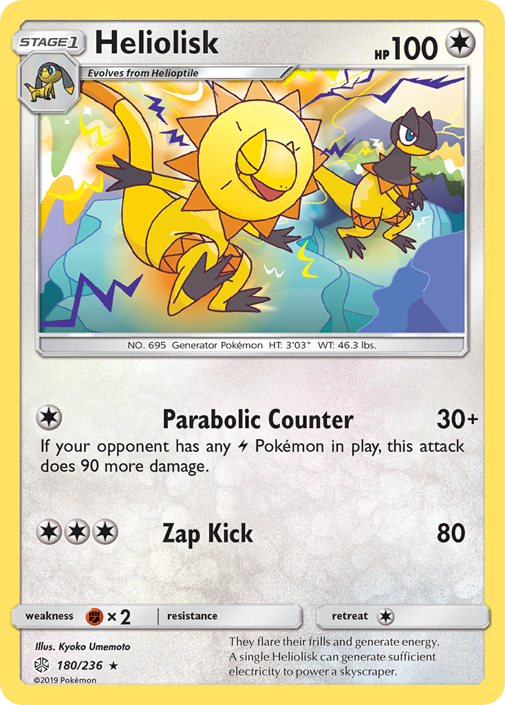 Heliolisk 180 Rare card from Cosmic Eclipse