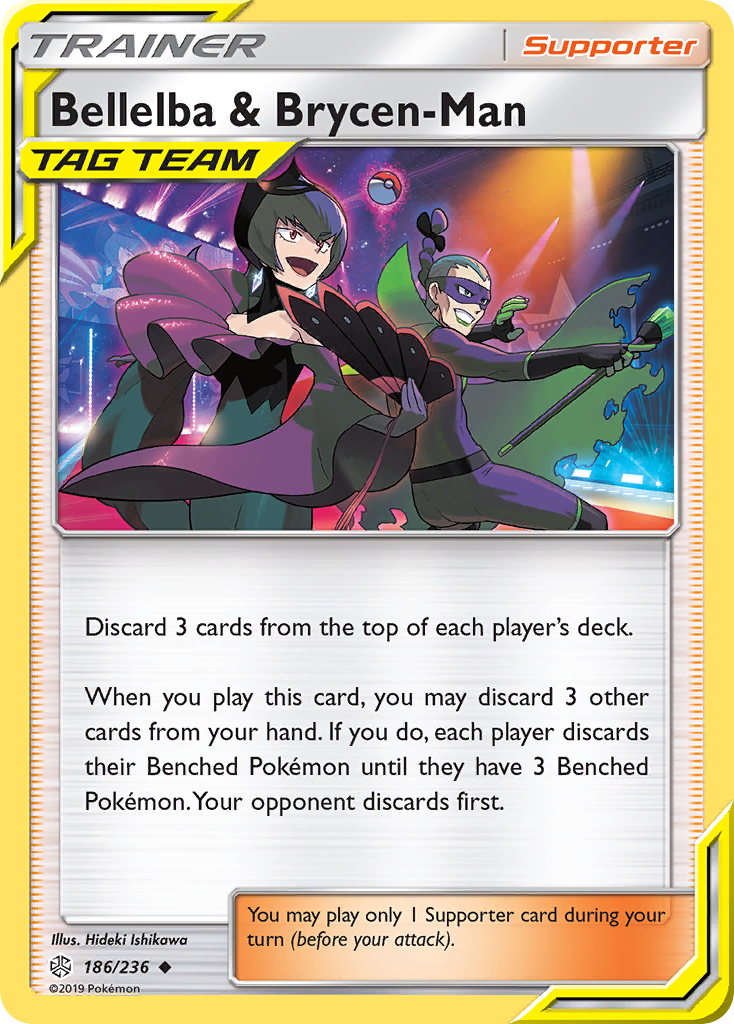 Bellelba & Brycen-Man 186/236 Uncommon card from Cosmic Eclipse