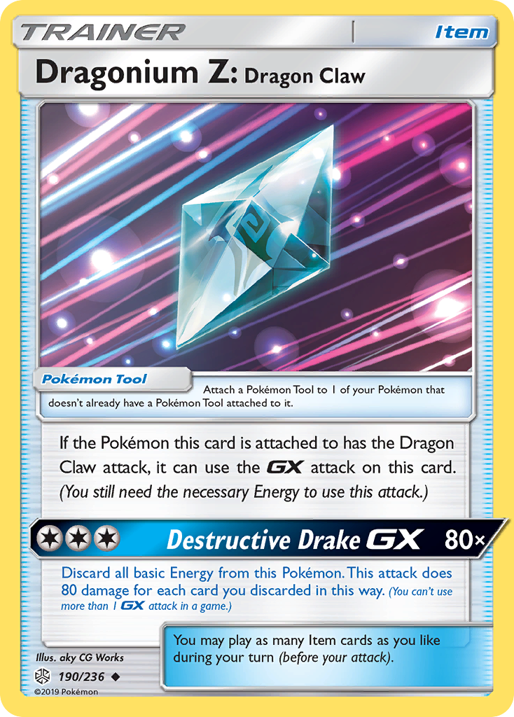 Dragonium Z: Dragon Claw 190/236 Uncommon card from Cosmic Eclipse