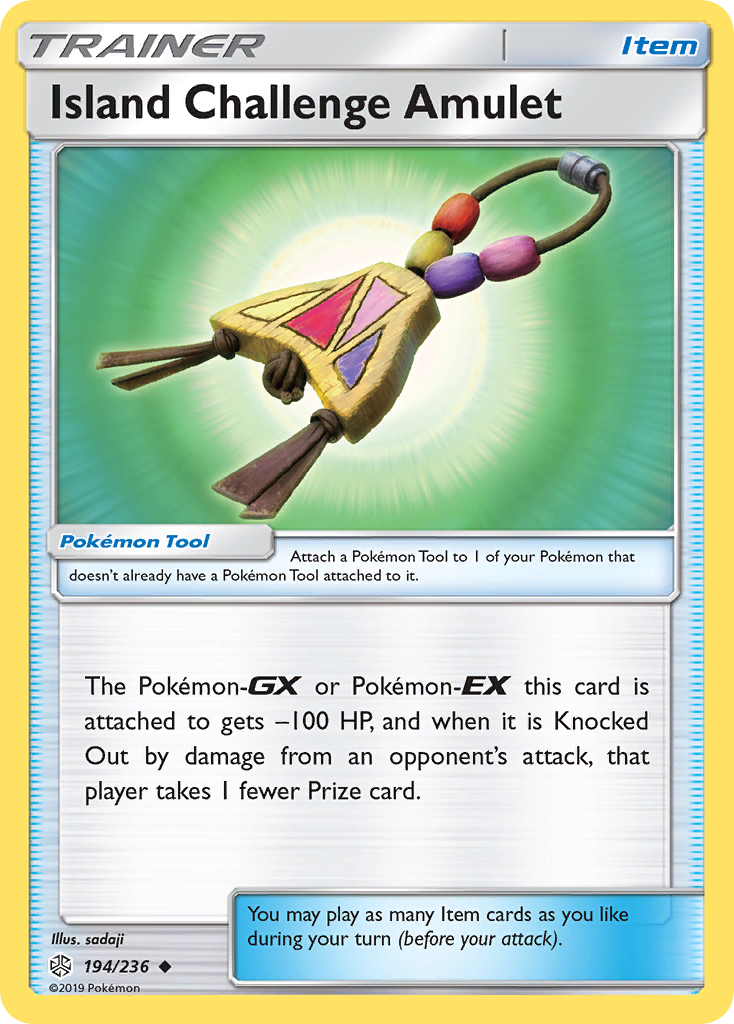 Island Challenge Amulet 194 Uncommon card from Cosmic Eclipse