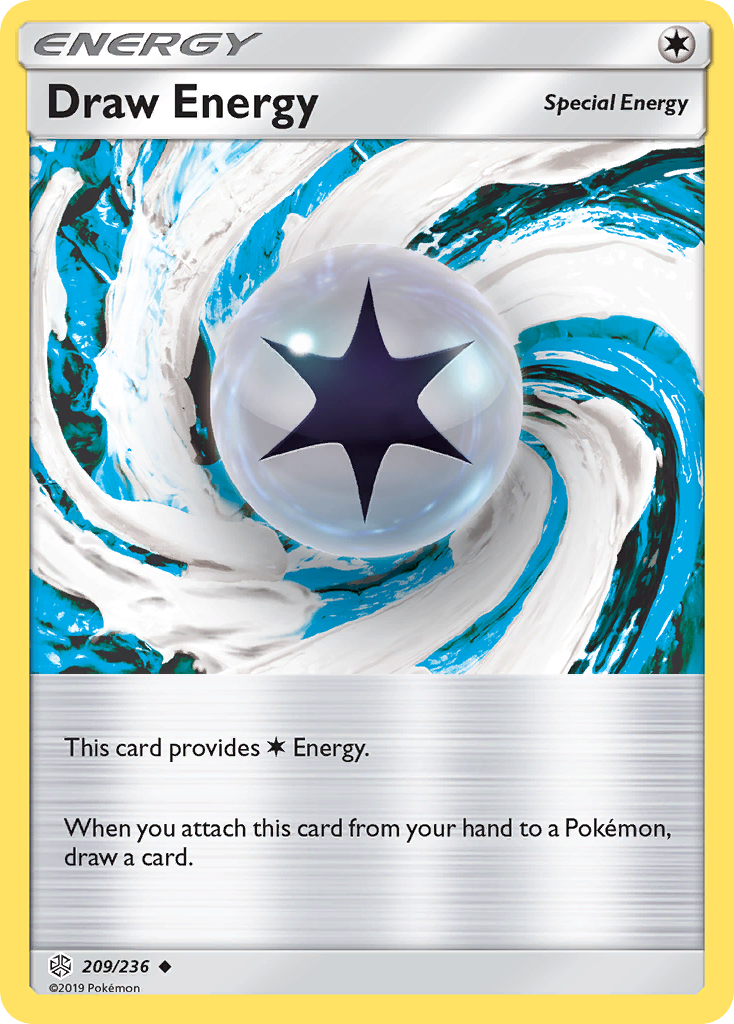 Draw Energy 209 Uncommon card from Cosmic Eclipse