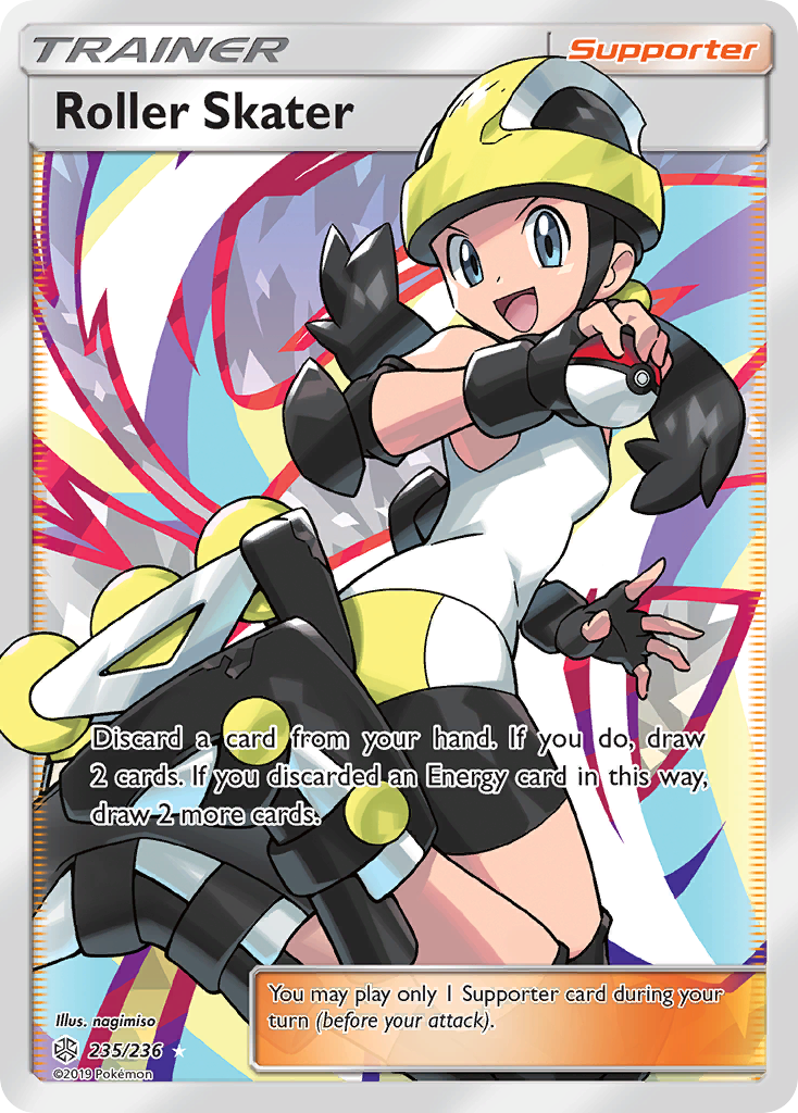 Roller Skater 235 Rare Ultra card from Cosmic Eclipse