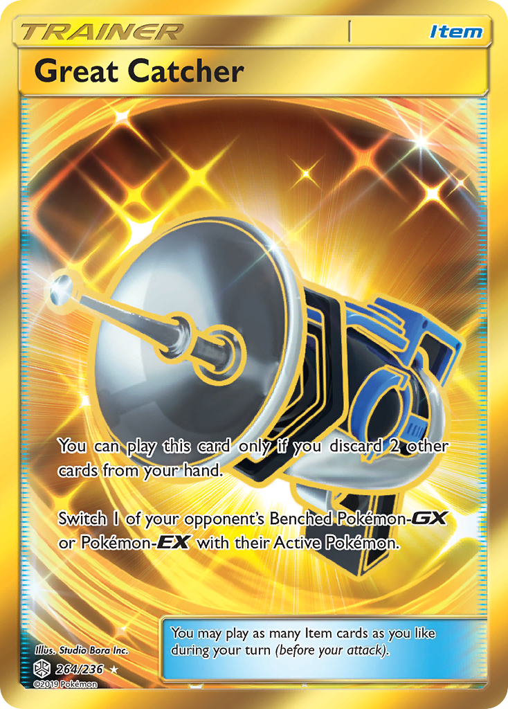 Great Catcher 264/236 Rare Secret card from Cosmic Eclipse