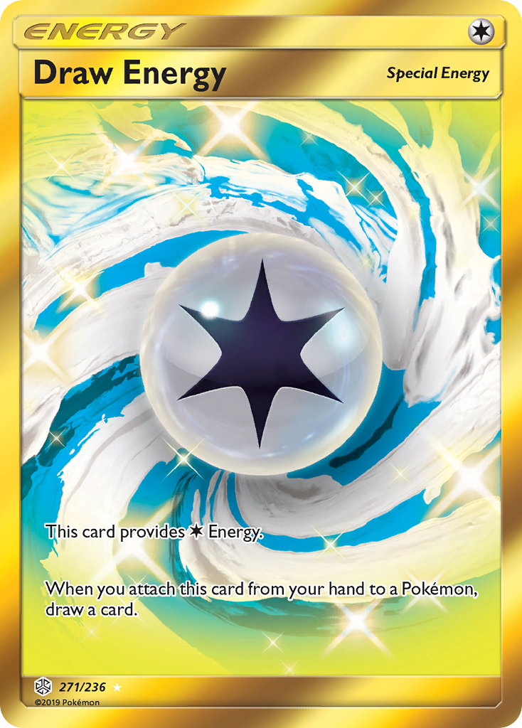 Draw Energy 271 Rare Secret card from Cosmic Eclipse