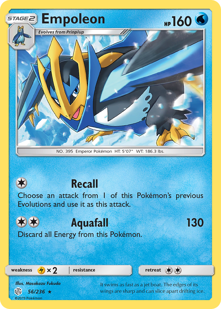 Empoleon 56/236 Rare card from Cosmic Eclipse