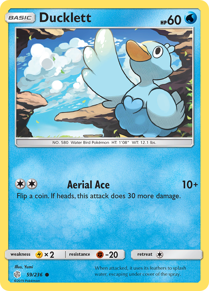Ducklett 59/236 Common card from Cosmic Eclipse
