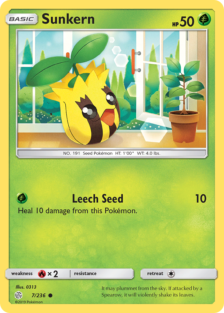 Sunkern 7 Common card from Cosmic Eclipse