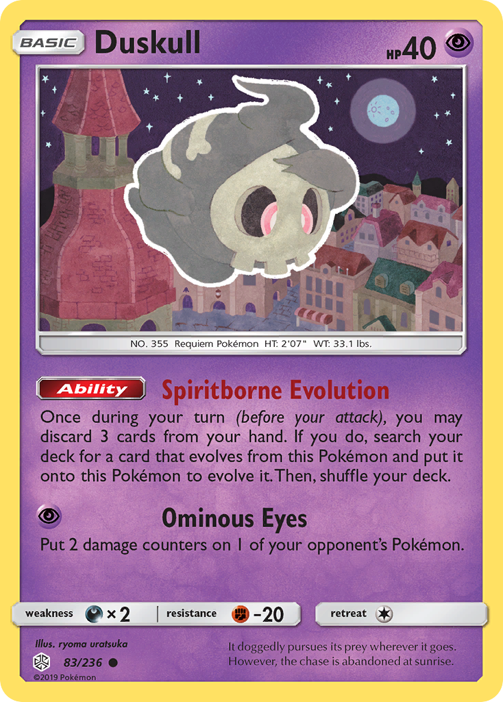 Duskull 83 Common card from Cosmic Eclipse