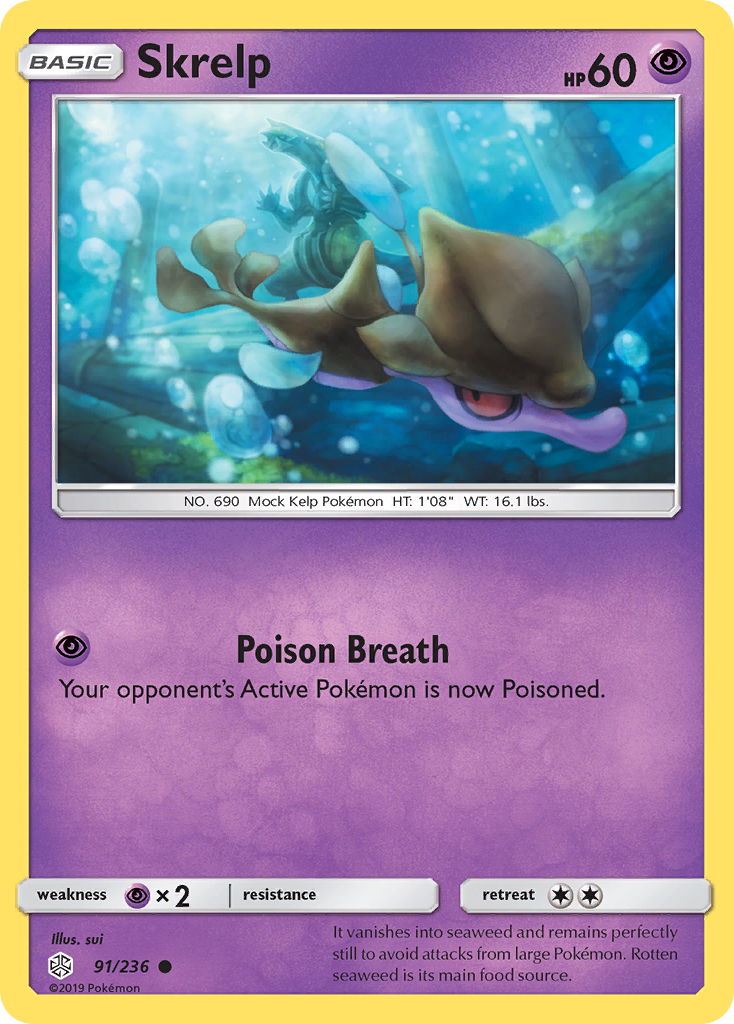Skrelp 91 Common card from Cosmic Eclipse