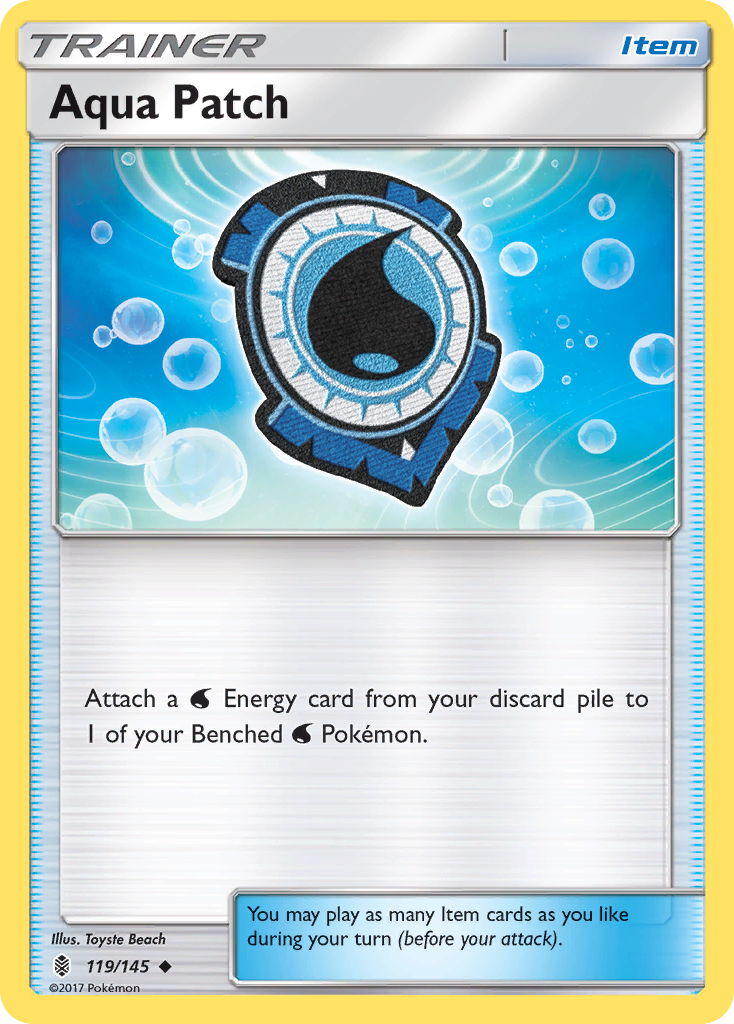 Aqua Patch 119 Uncommon card from Guardians Rising