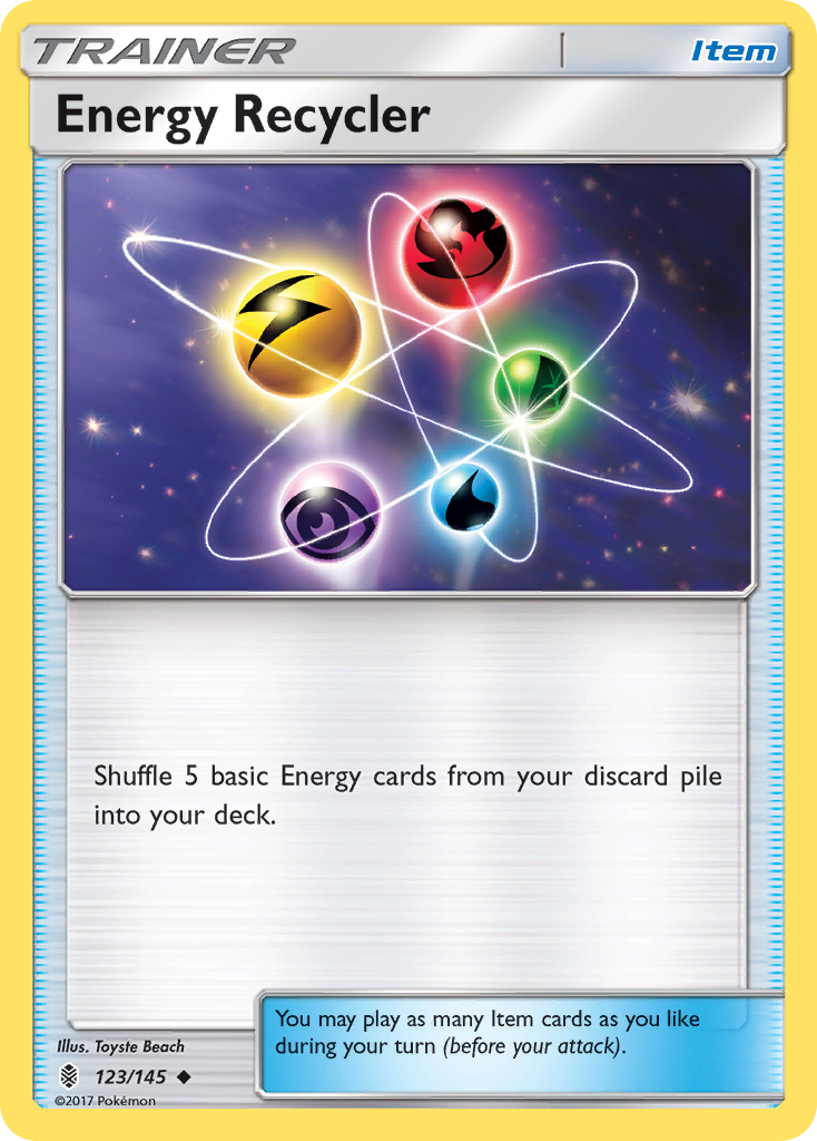 Energy Recycler 123 Uncommon card from Guardians Rising